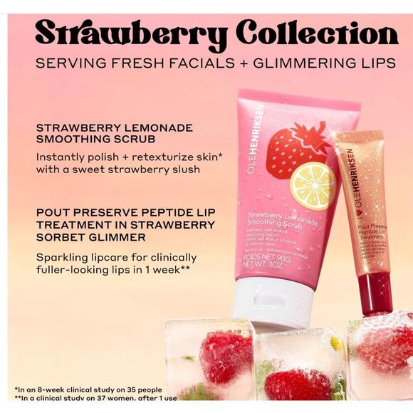 LIMITED EDITION Ole Henriksen Strawberry Lemonade Smoothing Scrub – NWT (3 oz) - Picture 1 of 7